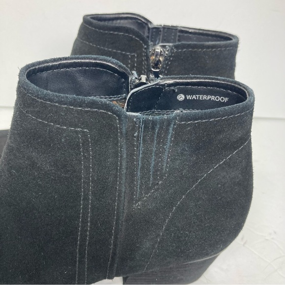 Blondo Boots Womens Villa Waterproof Black Suede Leather  Bootie 7 M Black Boots - Picture 12 of 14